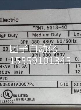 FR7.5GC1SN4 7-.5KW/380V变频器 F询价