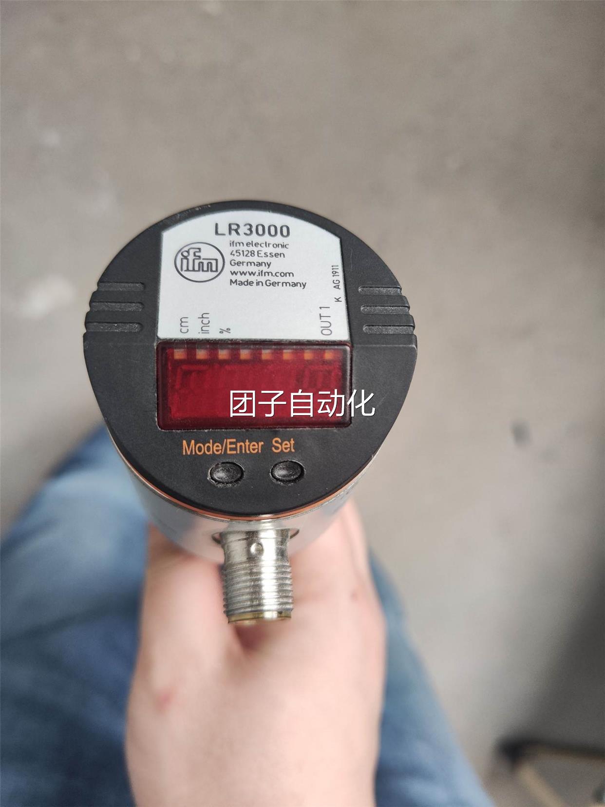 易福门导波雷达液位传感器LR3000 带同轴杆，全新未使用询价