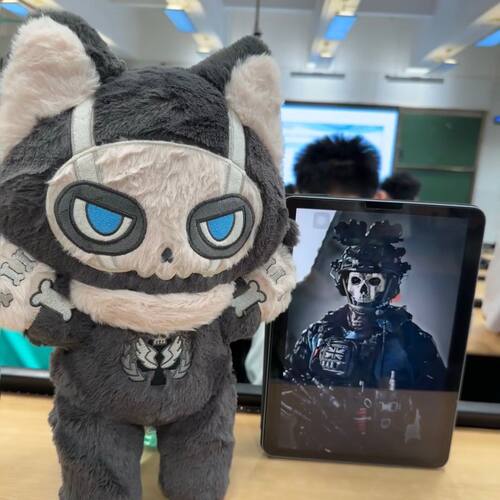 正版原创使命召唤ghost属性cod幽灵30cm棉花周边公仔生日礼物