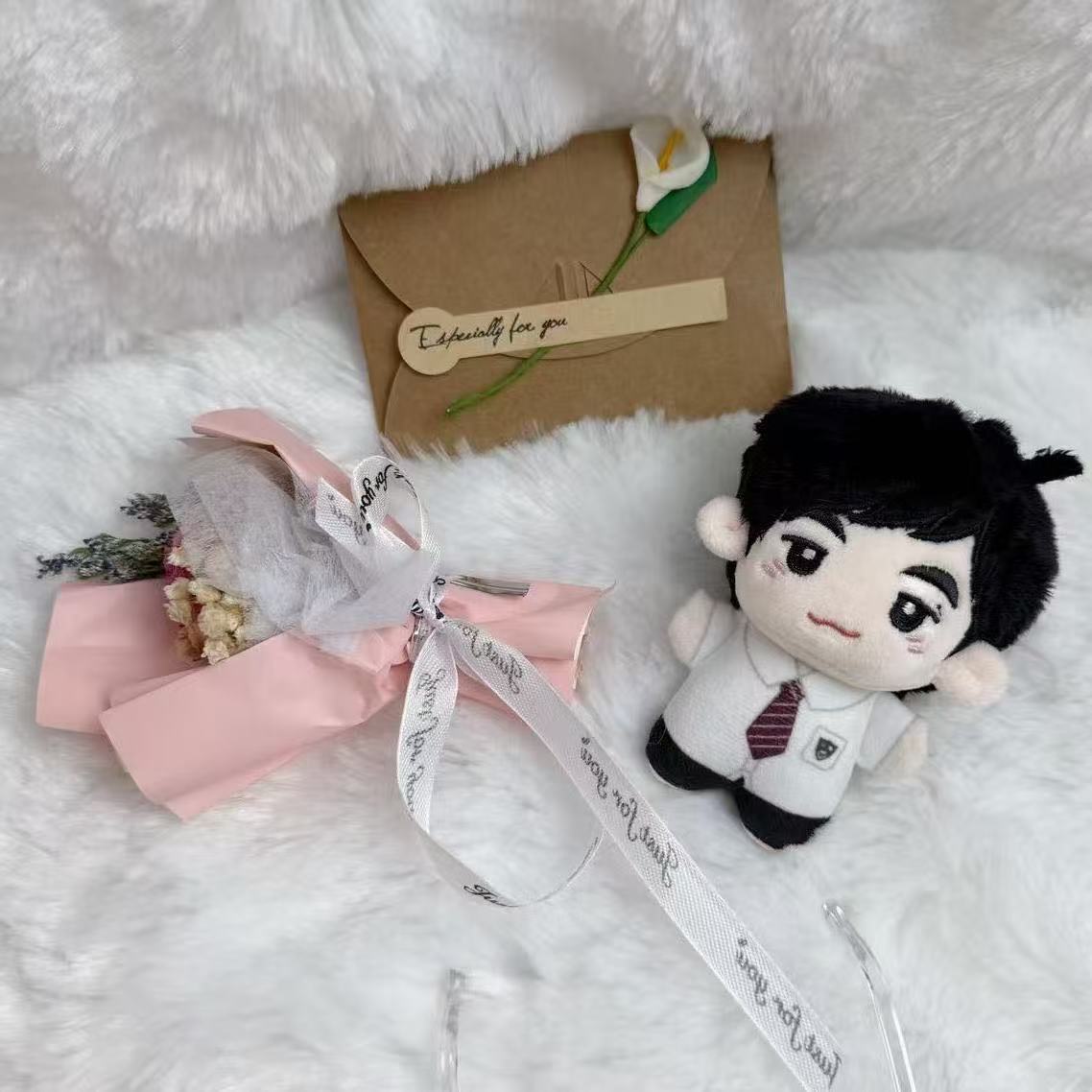 周杰伦棉花娃娃联名周同学10cm印花体明星公仔周边玩偶挂件定制