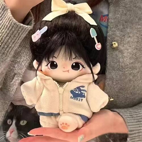 20CM娃衣棉花娃娃衣服毛绒裤子裙子玩偶公仔换装套装正常胖体礼物