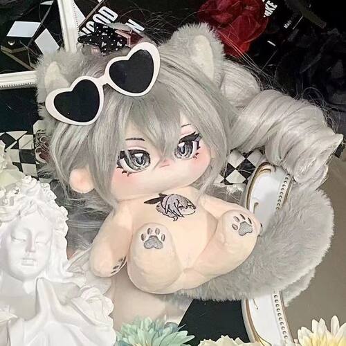 正版崩坏星穹铁道奶冻小狼20cm银狼属性棉花娃娃同款游戏周边礼物