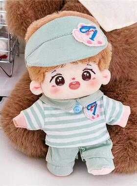 20cm棉花娃娃衣奶猫薄荷冰衣服可爱40cm坐姿娃衣玩偶公仔娃衣