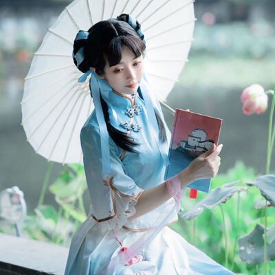西施诗语cos荣耀江南王者民国少女游戏cosplay服装