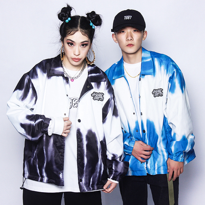 秋季潮嘻哈街舞纯色hiphop渐变