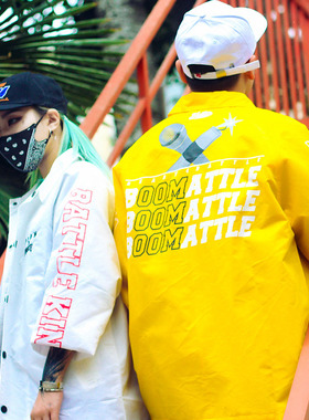 FunkyStyle联名BOOM爆音街舞嘻哈hiphop新说唱rap教练夹克外套BF