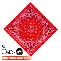 hiphop, trendy street dance, male and female Bboys, cashew flower large square scarf, sporty, versatile headscarf for European and American streets thumbnail 8
