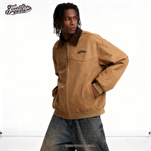 FunkyStyle原创复古bboy底特律美式复古翻领休闲百搭潮牌夹克外套
