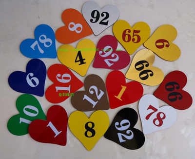 竞赛胸号牌双色板主播编号数字牌