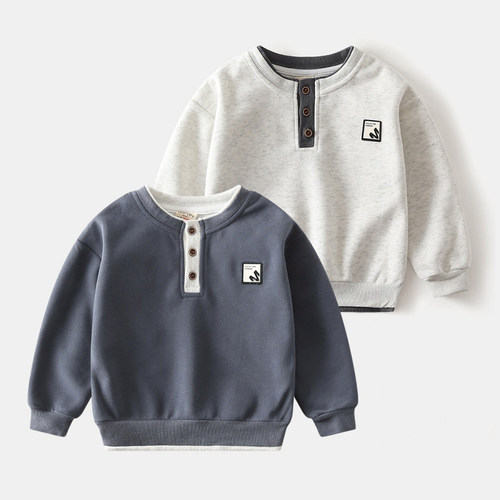 男童春秋款帅气早秋卫衣