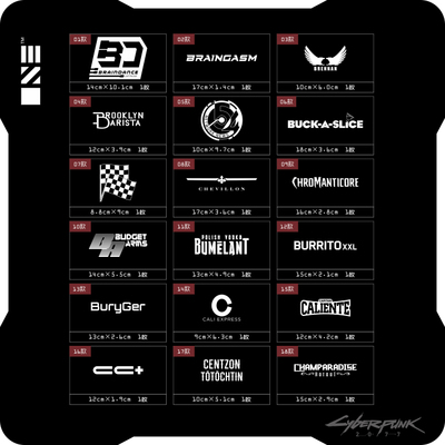 赛博朋克2077游戏电脑行李箱车贴