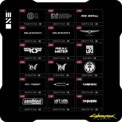 赛博朋克2077游戏电脑行李箱车贴