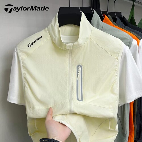 Taylormade泰勒梅高尔夫夏季男士马甲速干户外徒步登山运动马夹