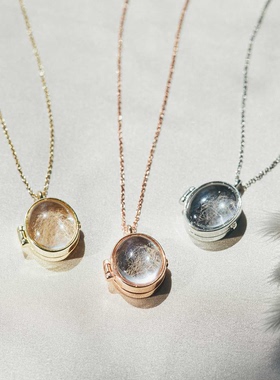 芬理希梦日本进口猫毛收纳项链盒吊坠女宠物纪念礼物饰品情人节