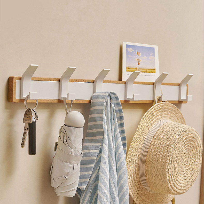 德国进口挂衣钩壁挂墙上门后挂衣架免打孔进门玄关粘贴排钩强力承