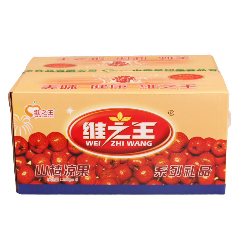 山西特产维之王山楂凉果258g*6袋礼盒装小吃蜜饯酸甜即食美味