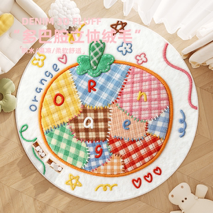 抓周地垫一周岁地毯生日布置道具龙宝宝抓阄儿童加厚圆形垫子定制