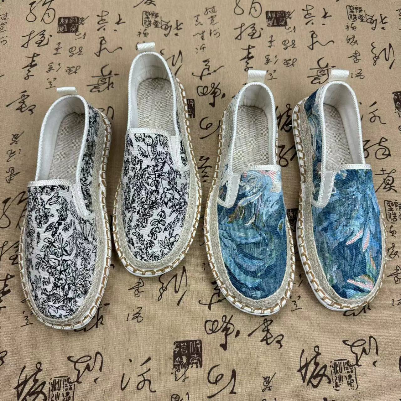 透气舒适老北京渔夫鞋麻潮流中式