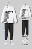 2021春秋新款单件热销款搭配套装卫衣裤子两件套上款有差T0133，男装套装，星座914-3