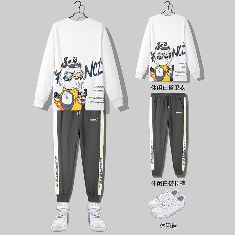 2021春秋新款单件热销款搭配套装卫衣裤子两件套上款有差T4834图片