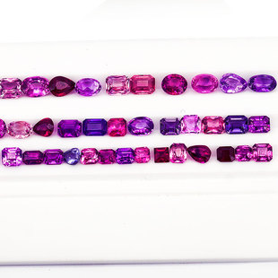 0.52克拉均重 均价688元/颗 天然彩色蓝宝石统包货