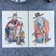 2026马年春节传统年画门神财神福字贴仿古年画复古画秦叔宝尉迟恭