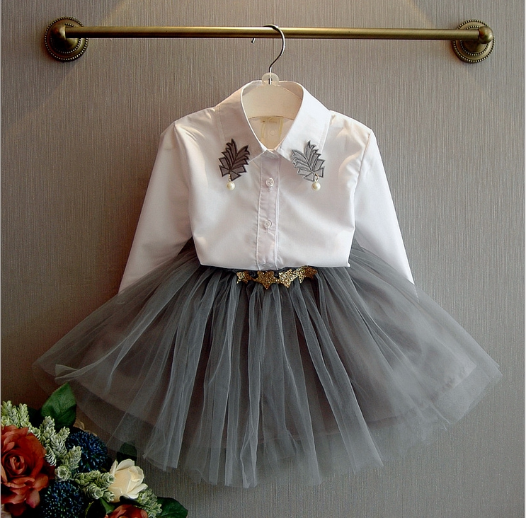 Chemise fille à manche longue - Ref 2086617 Image 1