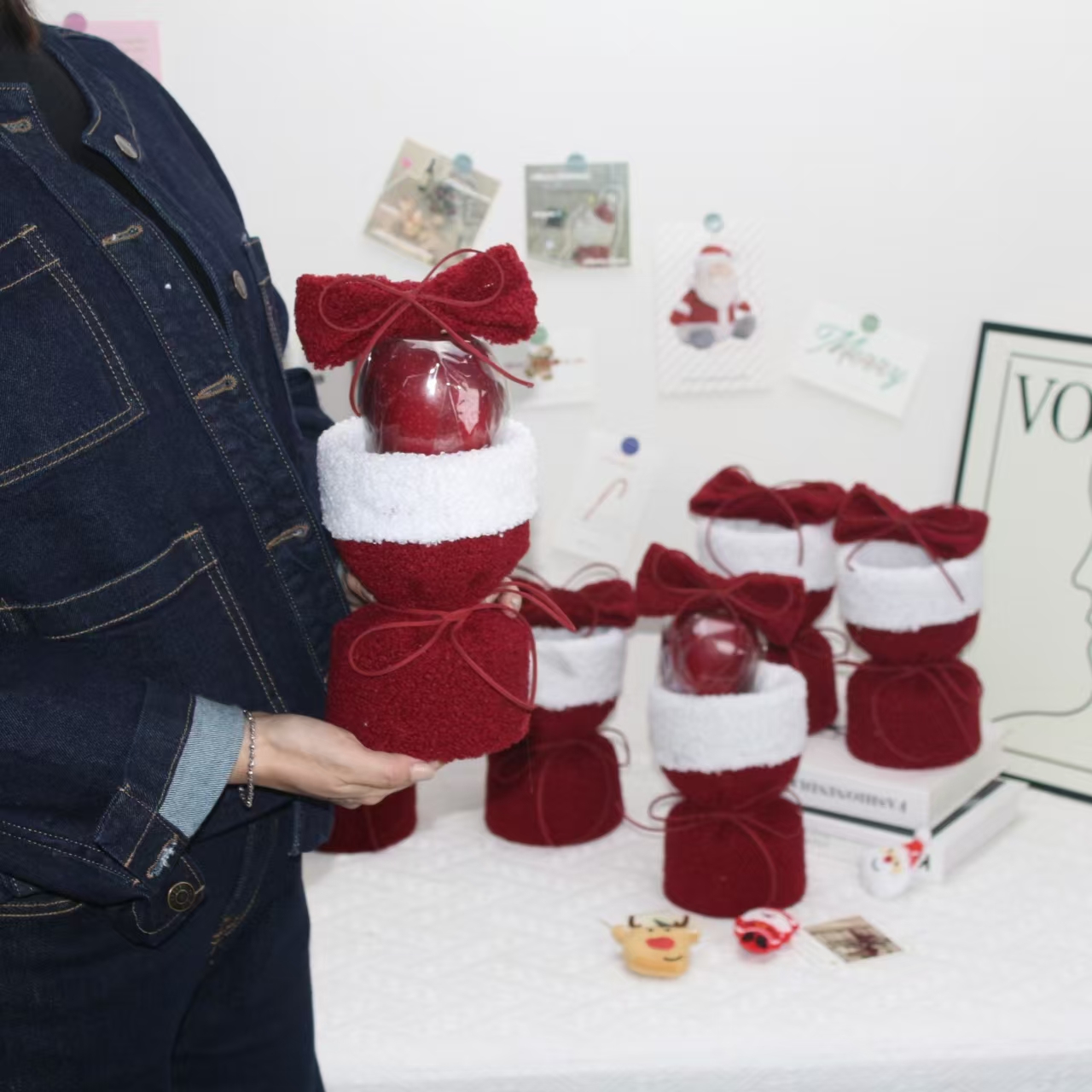 圣诞节平安果花束免包装成品花壳