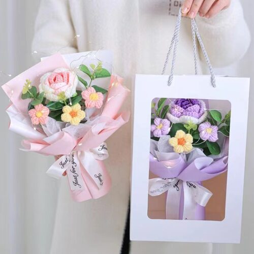 教师节针织花束伴手礼毕业季礼物