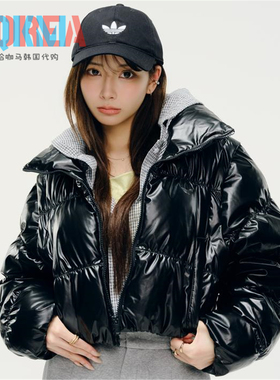 阿迪达斯Adidas三叶草女子复古休闲运动可拆卸袖短款羽绒服JX2988