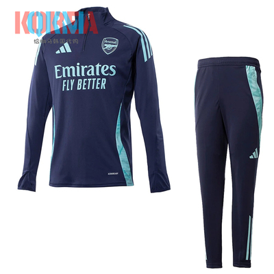 阿迪达斯Adidas男阿森纳足球训练服半拉链套头长袖IT2207 IT2216
