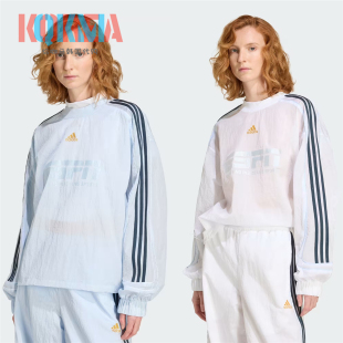 阿迪达斯Adidas三叶草女子美式复古休闲运动套头衫卫衣长袖KC6402