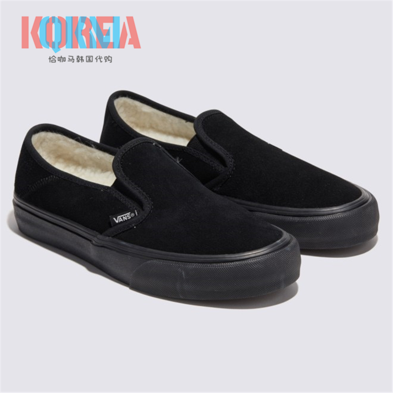 Vans范斯SlipOn加绒一脚蹬板鞋