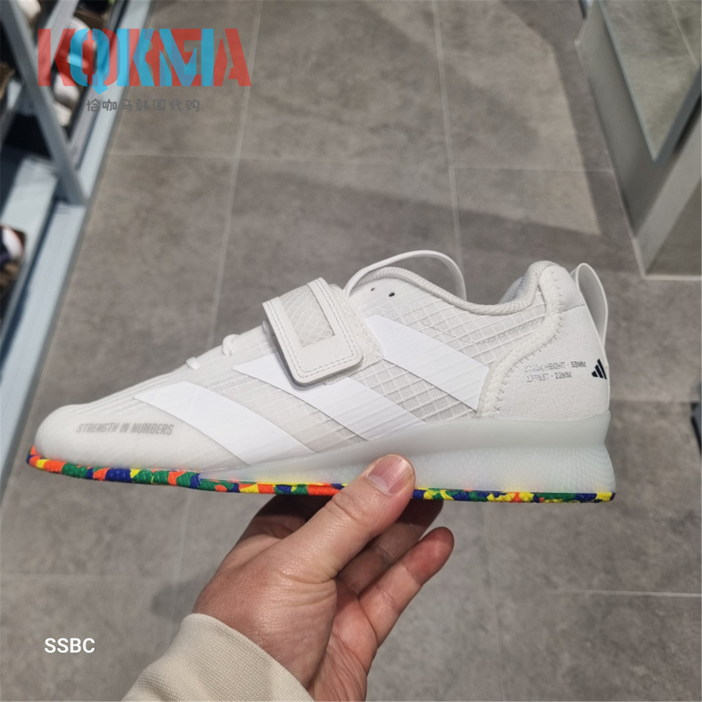 Adidas阿迪达斯Adipower 3男女力量深蹲举重健身训练运动鞋IF0521