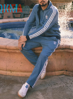 阿迪达斯Adidas三叶草Bogey Boys男女休闲高尔夫运动长裤 IJ3075