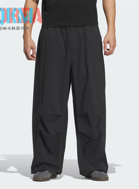 阿迪达斯Adidas三叶草男女复古休闲运动宽松工装伞兵长裤 KD4295