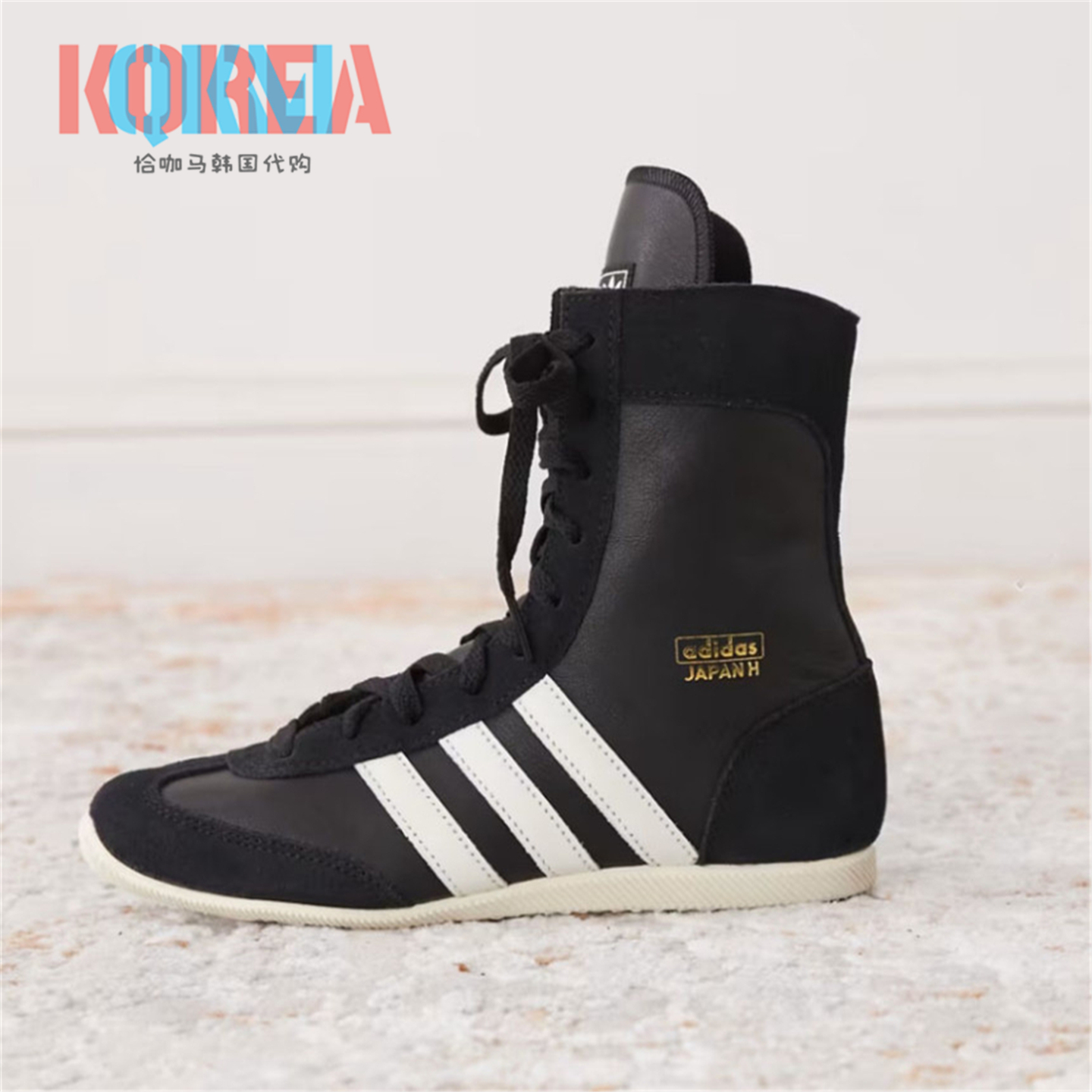 Adidas三叶草女子高帮运动薄底鞋