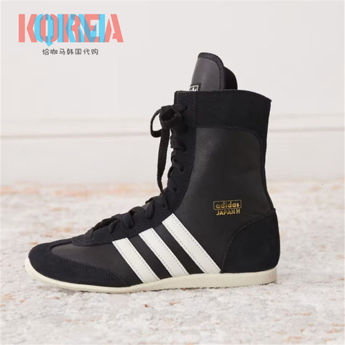 Adidas三叶草女子高帮运动薄底鞋