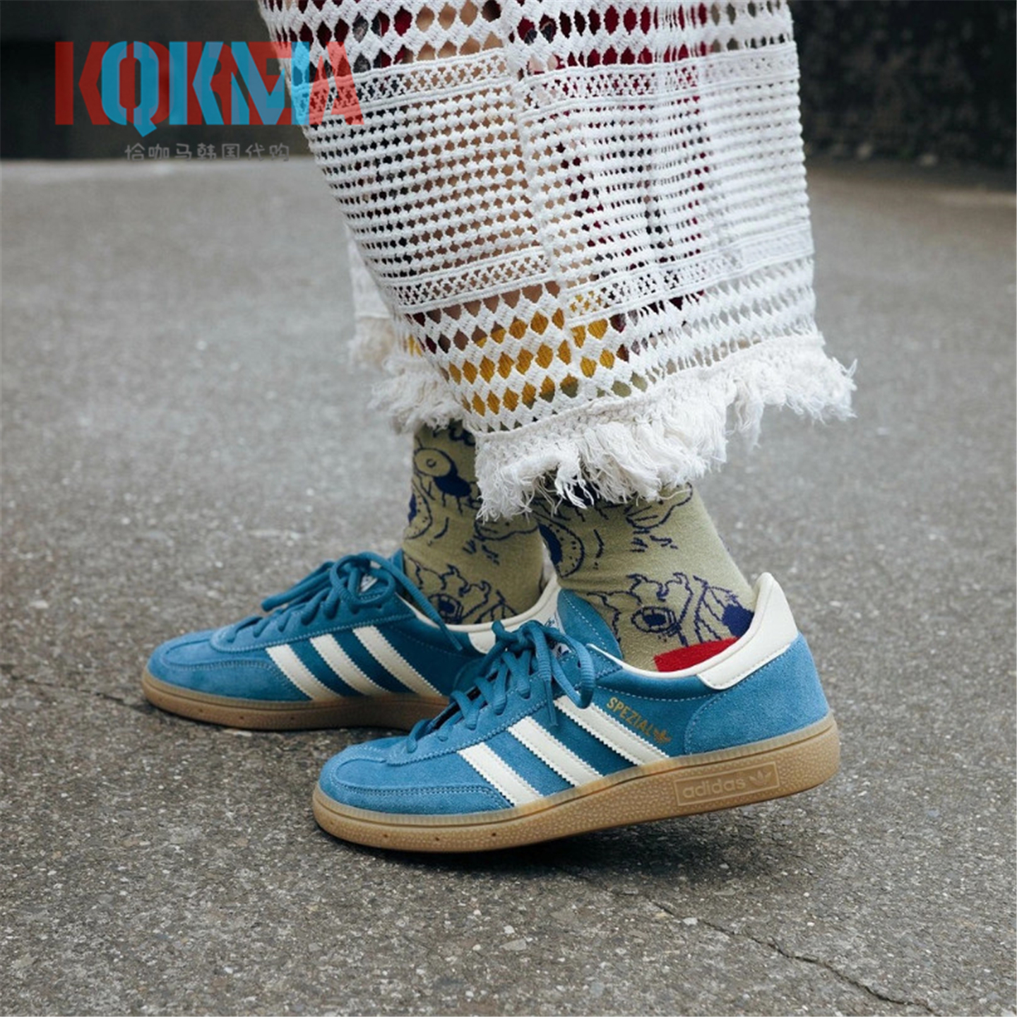 阿迪达斯Adidas三叶草Handball Spezial男女复古休闲运动鞋IG6194
