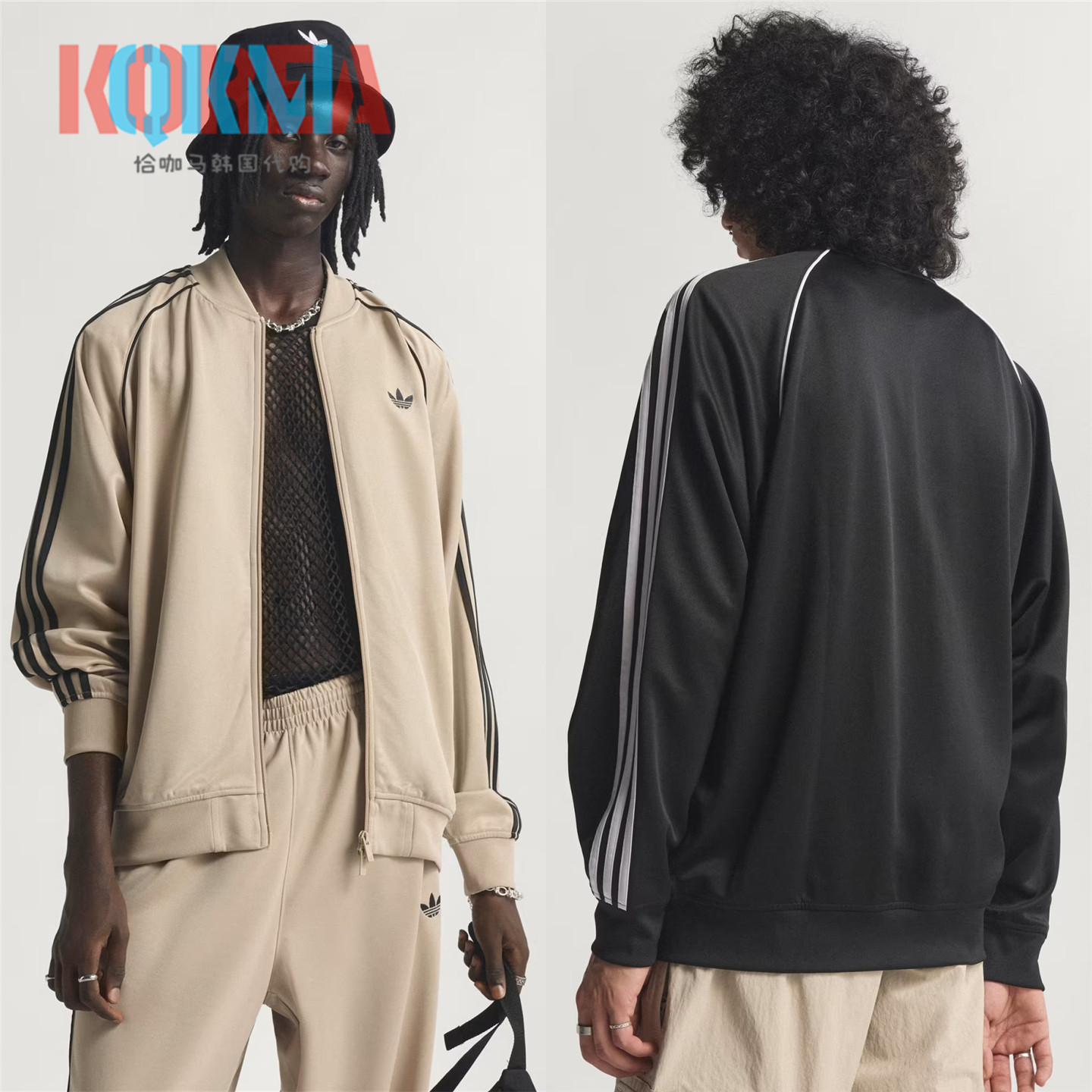 阿迪达斯Adidas三叶草男女美式复古休闲运动夹克外套KC8524KE0806