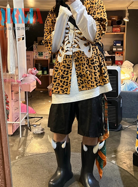 Vans x Mark SBTG骨头豹纹联名男女复古休闲运动Polo衫短袖T恤Tee