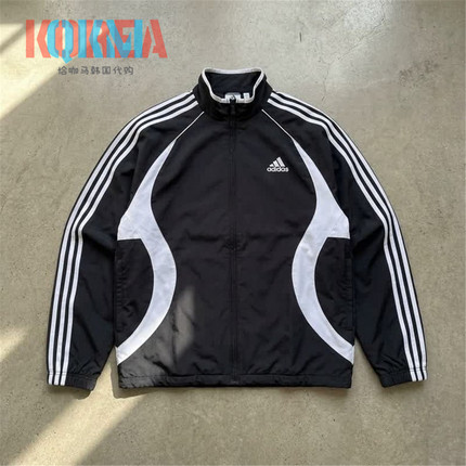Adidas阿迪达斯男女美式复古撞色休闲运动夹克外套KD5858 KF4979
