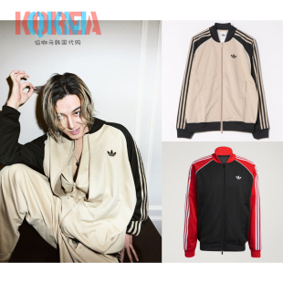 阿迪达斯Adidas三叶草男女复古休闲运动夹克外套藤井风KE0114