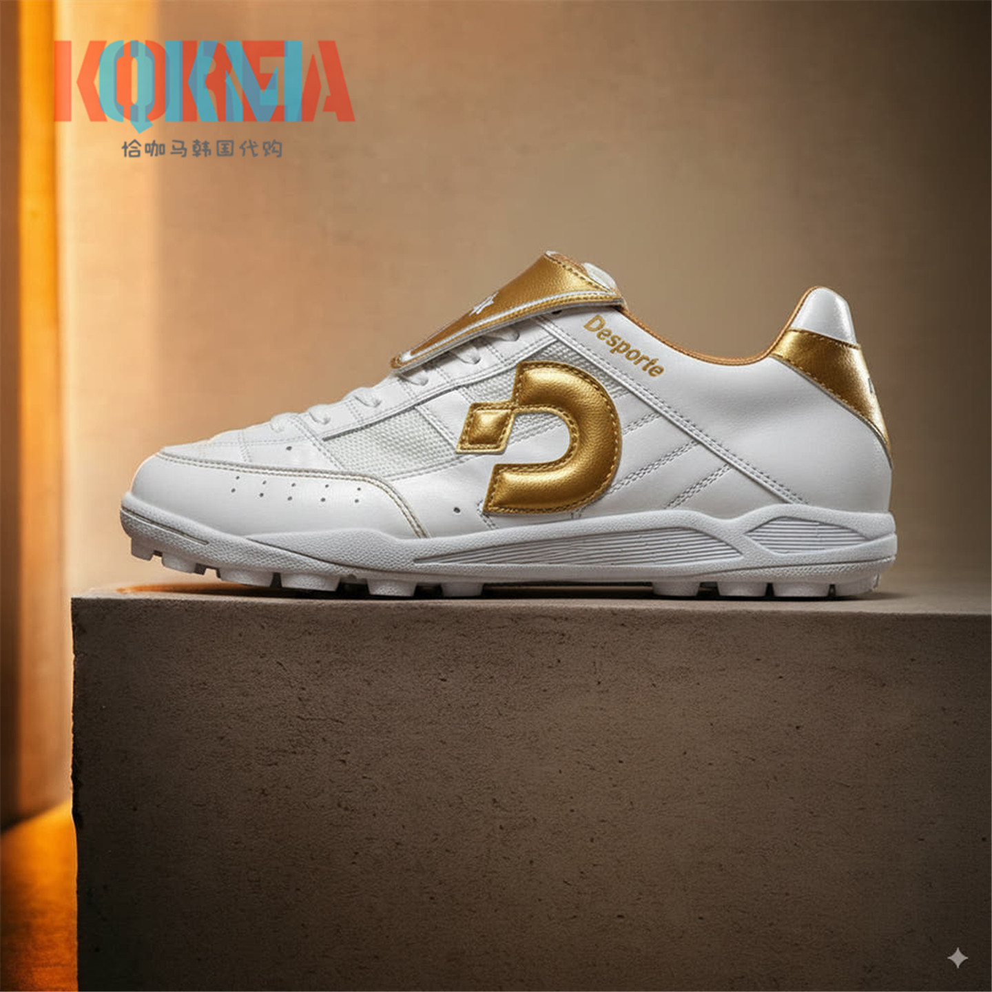 Desporte体士彪TF ATB男女碎钉袋鼠皮人造草运动足球鞋DS1442ATB