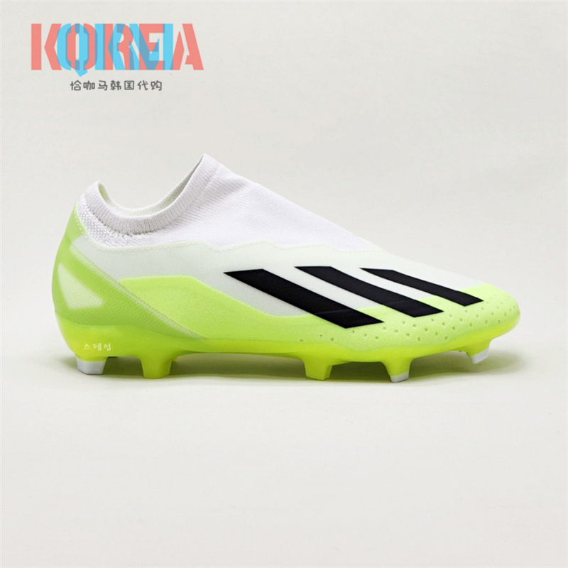 Adidas阿迪达斯Crazyfast中端无鞋带FG长钉真草足球运动鞋 HQ4515