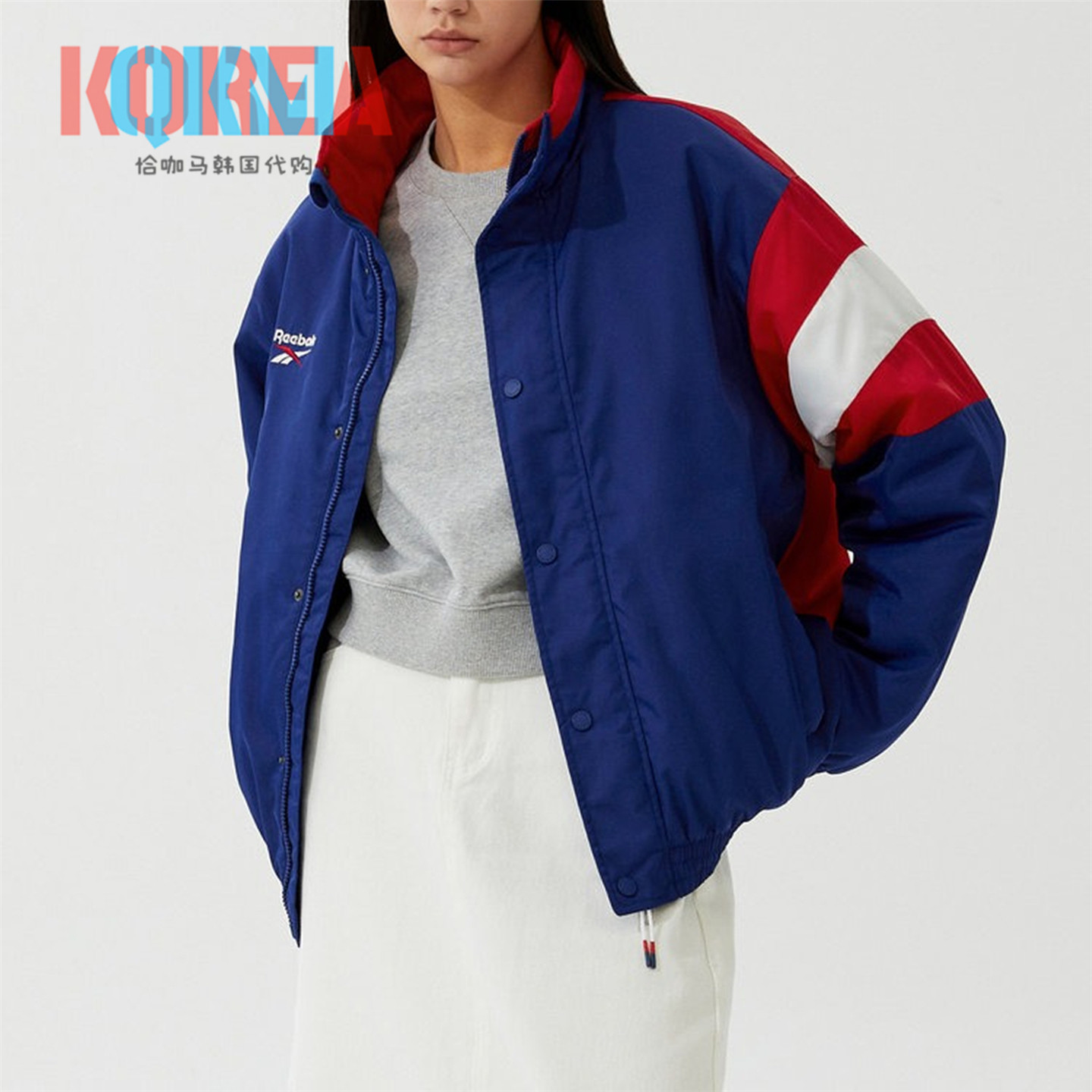 Reebok锐步复古休闲运动夹克外套