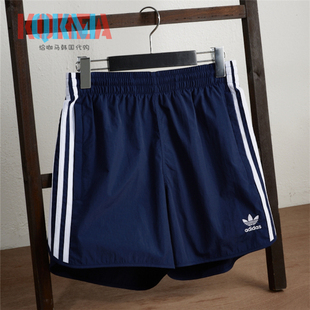 阿迪达斯Adidas三叶草男子复古松紧带休闲运动短裤 IZ2413 IB9952