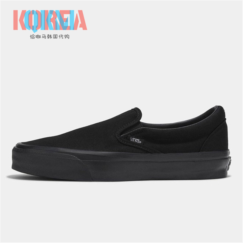 Vans范斯SlipOn全黑一脚蹬板鞋