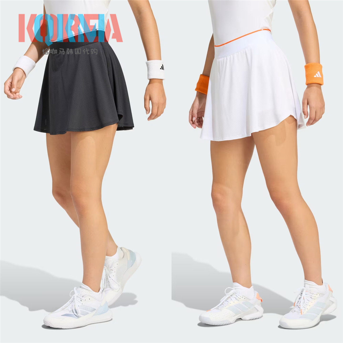 Adidas阿迪达斯Climacool女子休闲运动网球短裤裙KF6029 KF6030