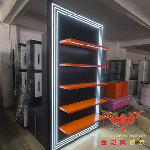 莆田来了鞋店展示柜烤漆鞋店货架箱包名酒展示柜陶瓷器具发光格子